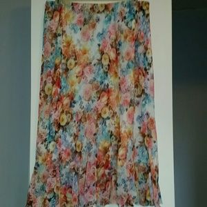 Midi Floral Skirt